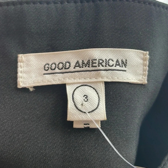 Good American The Exec Pant Black Straight leg Ankle zip Size L NWT Stretch - Picture 13 of 15